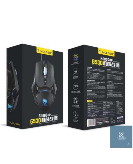 Мышь проводная T-Wolf G530 (Чёрный)