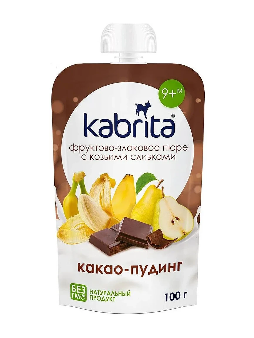Детское пюре Kabrita мультизлаковый-пудинг 100гр.
