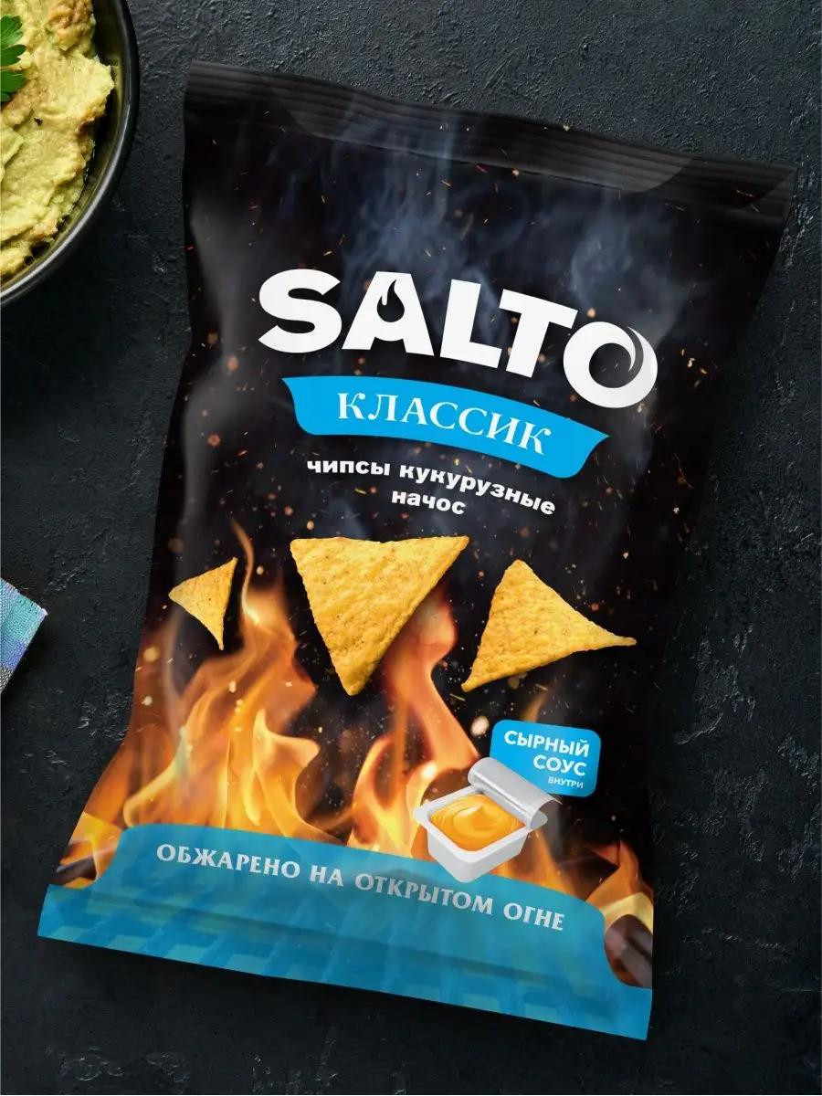 Чипсы Salto начос и сырный соус Классик, 100 г