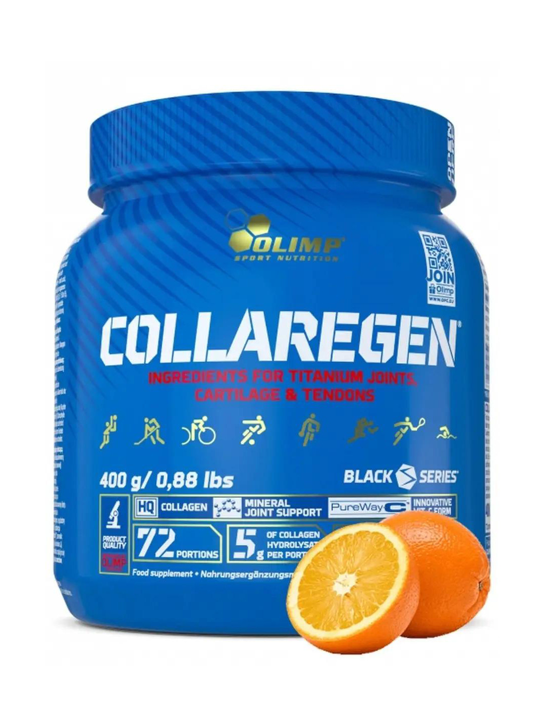 Коллаген Olimp - Collaregen  400 gr  со вкусом Апельсина