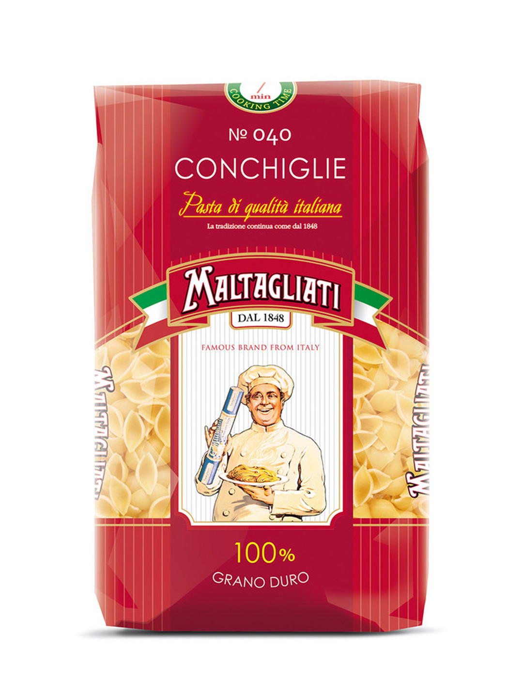 Макароны "Maltagliati" №40 Ракушка, 500 г