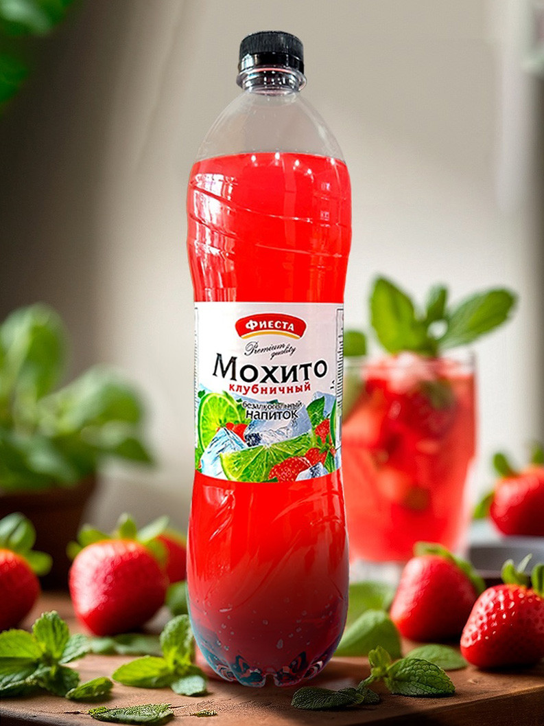 Напиток Fiesta Мохито клубничный п/б 1,5л