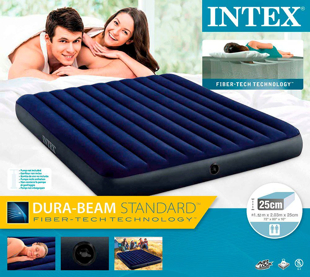Матрас двухместный intex DURASTANDARD