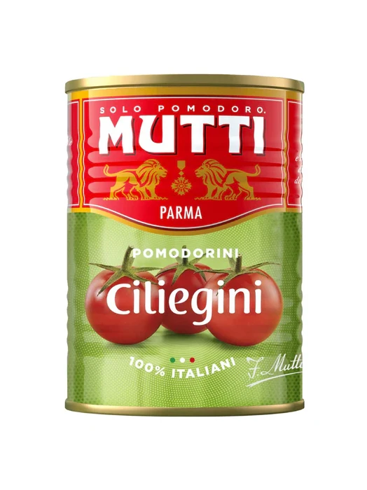 Томаты "Mutti" Ciliegini в томатном соке ж/б 400 г