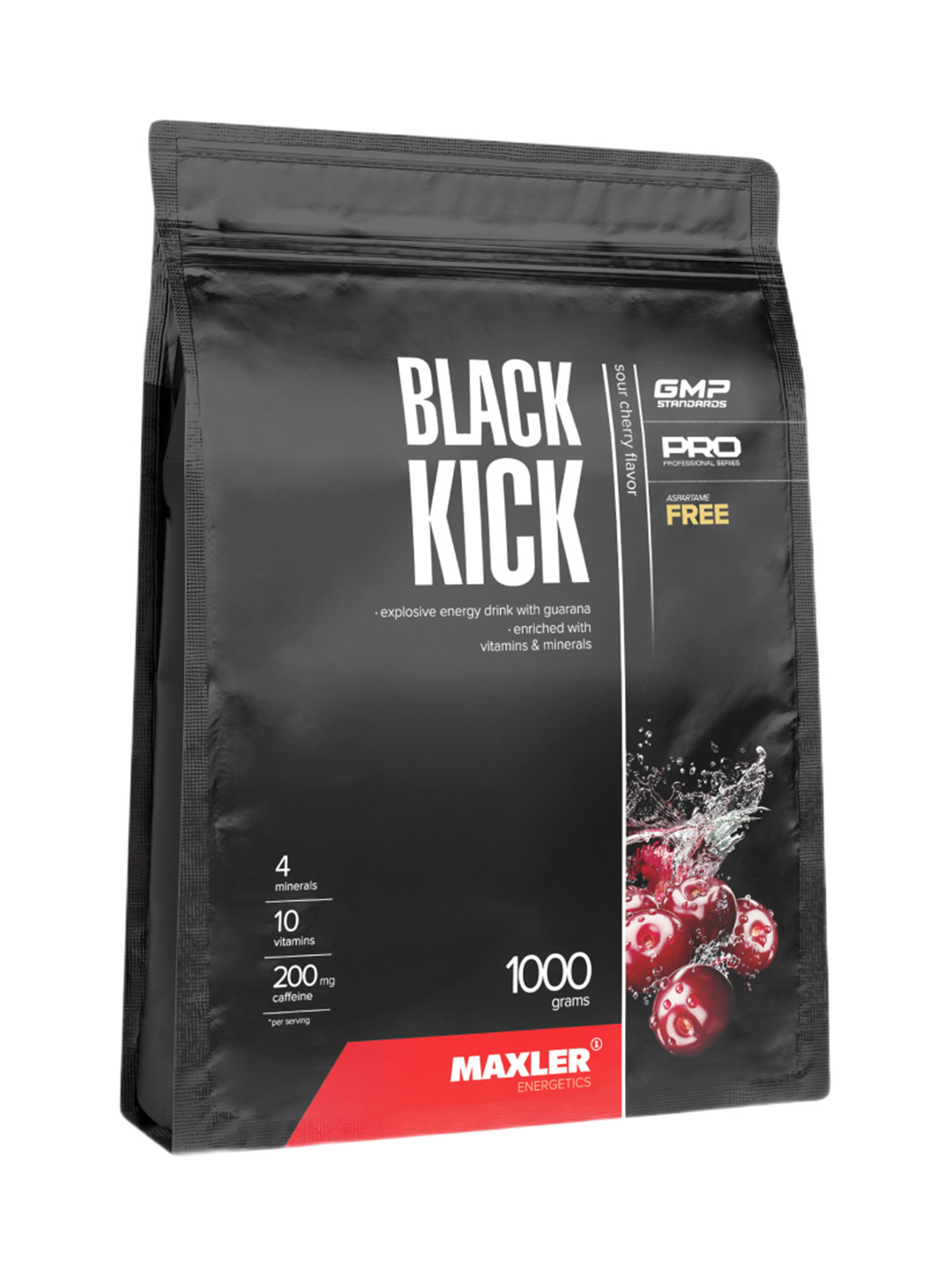 Энергетик Maxler Black Kick, 1000 г, cherry
