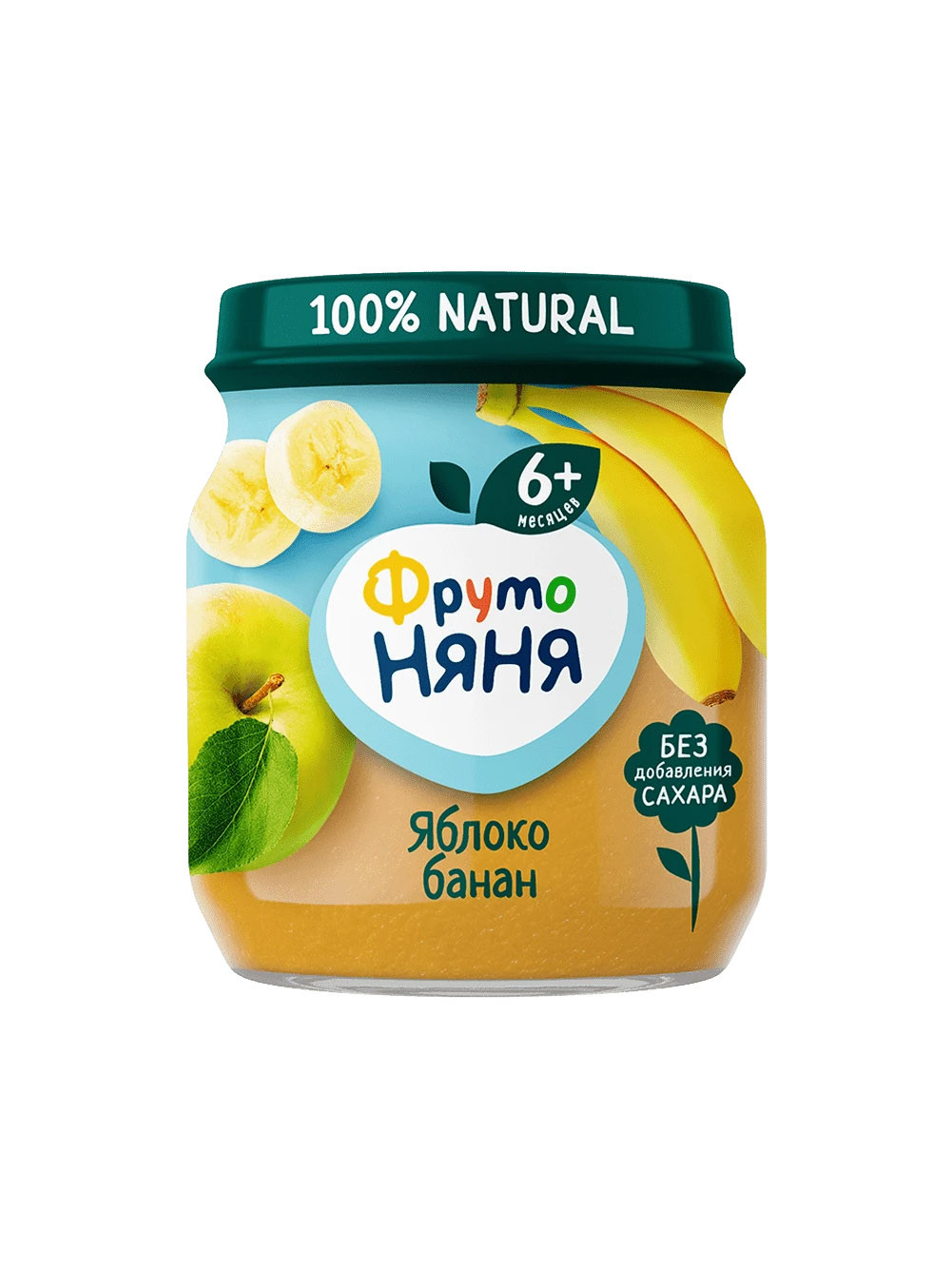 Детское пюре "Фруто Няня" яблоко банан 100 гр.