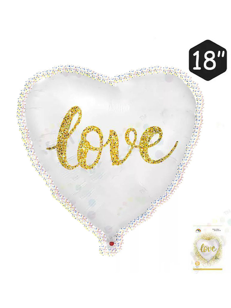 Фольгированный шарик в форме сердца Love