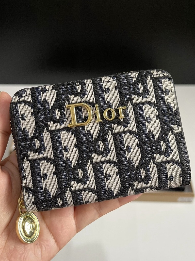 Женский кошелёк Dior в жаккардовом стиле