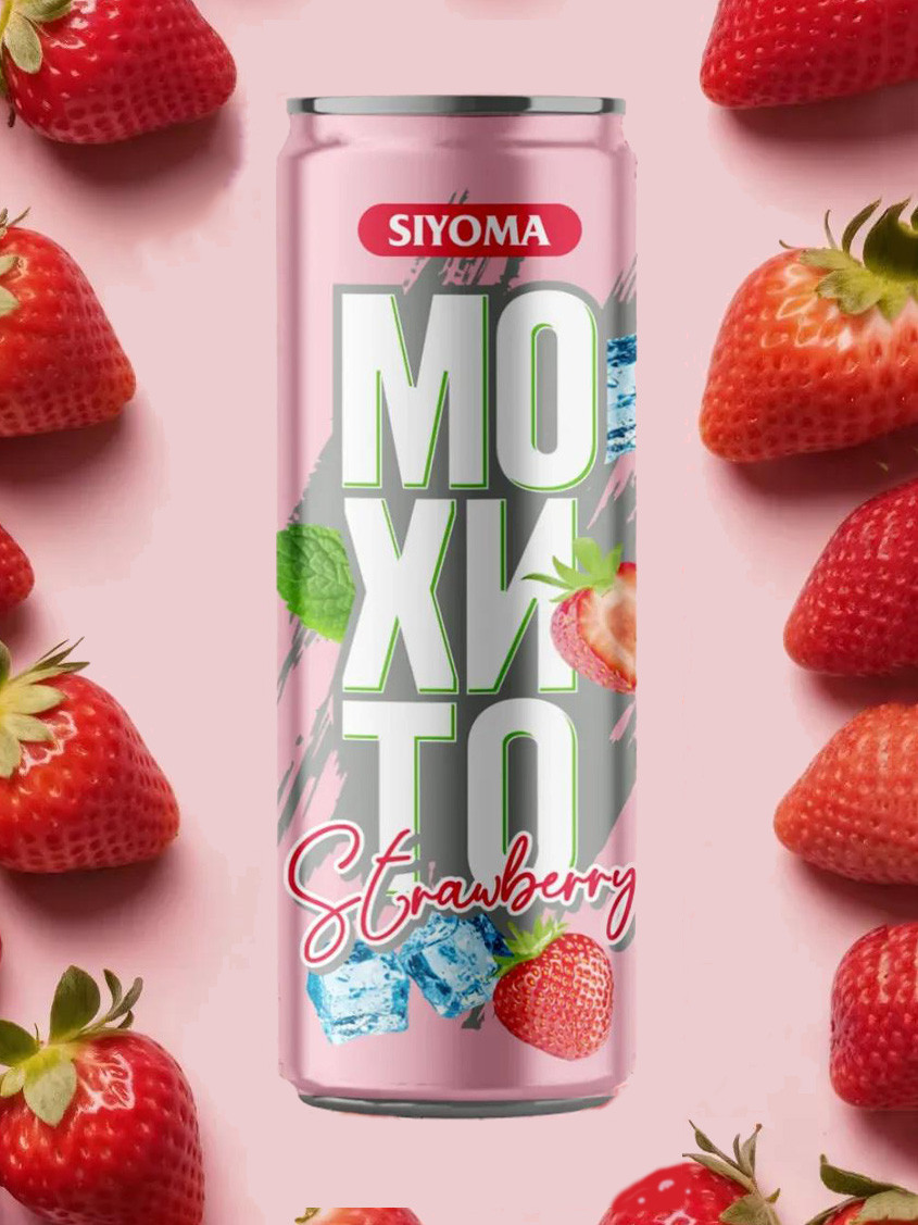 Напиток безалкогольный Siyoma Мохито Strawberry ж/б 0,33 л