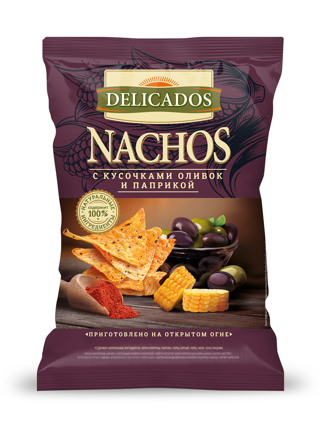 Чипсы Delicados Nachos "Оливки", 150 г