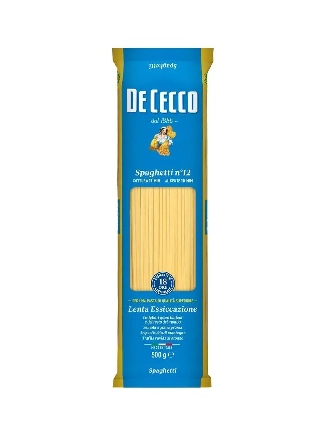 Макароны "DeCecco" Spagetti n.12, 500 г