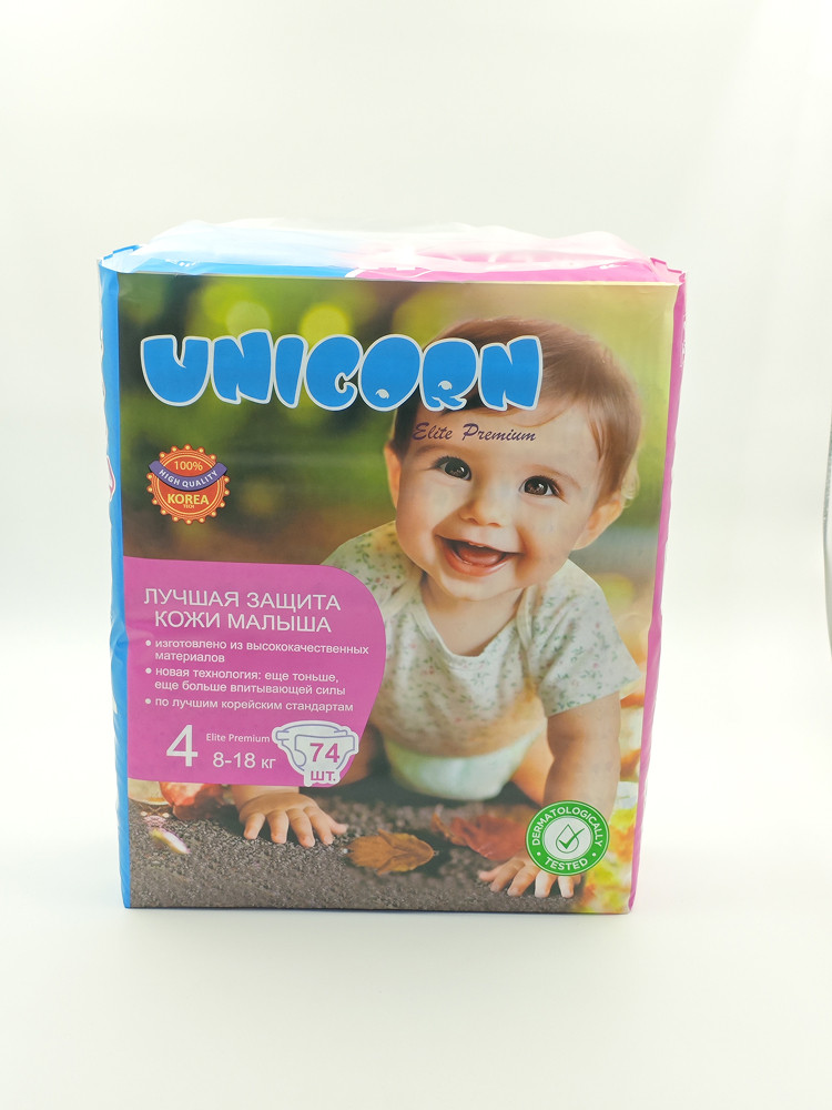 Подгузники Unicorn Elite Premium 4 размер 74 шт.