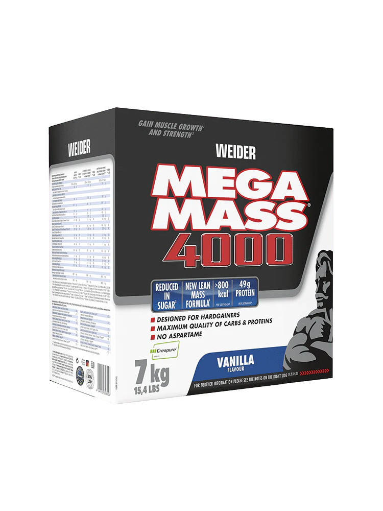 Гейнер Weider Mega Mass со вкусом Ванили 7 кг