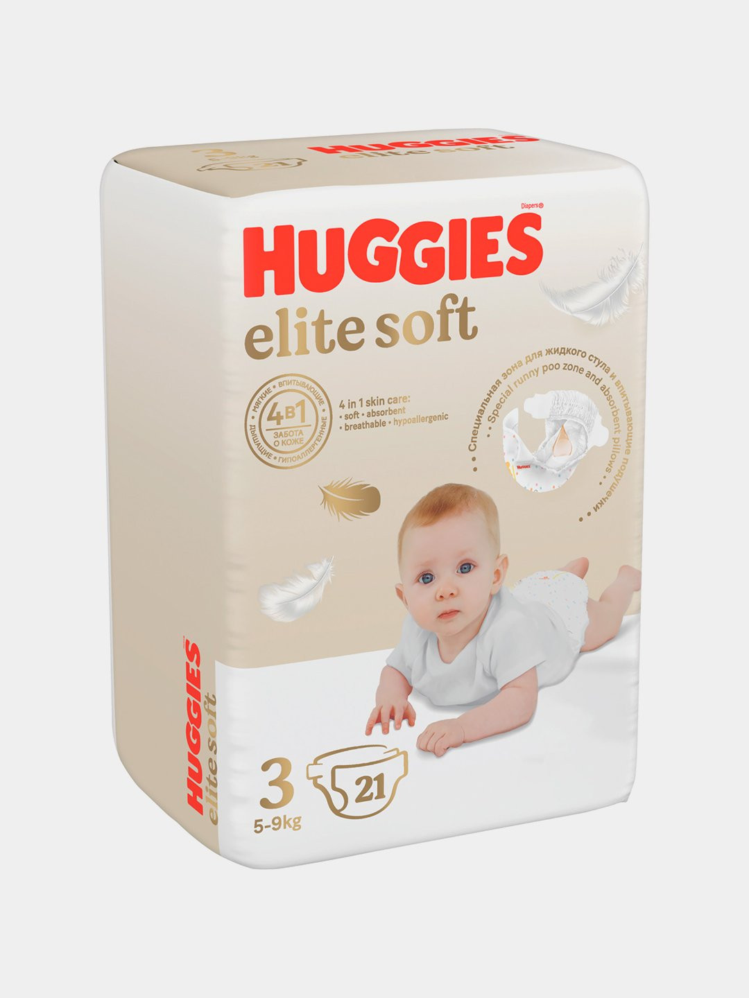 Подгузники "Huggies" Elite Soft 3 - 21 шт.